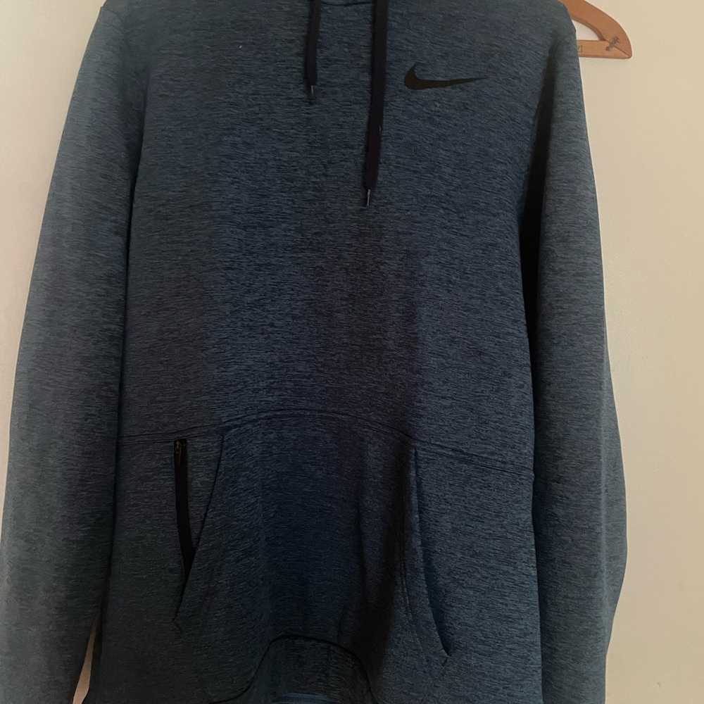 Mens Nike Blue Sweatshirt Hoodie Classic Pullover Looks new, never worn.